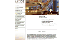 Desktop Screenshot of modehospitality.com